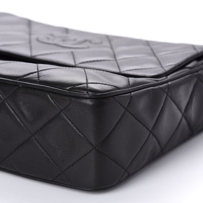 Chanel Lambskin Quilted CC Tassel Camera Case Black 7 of 13