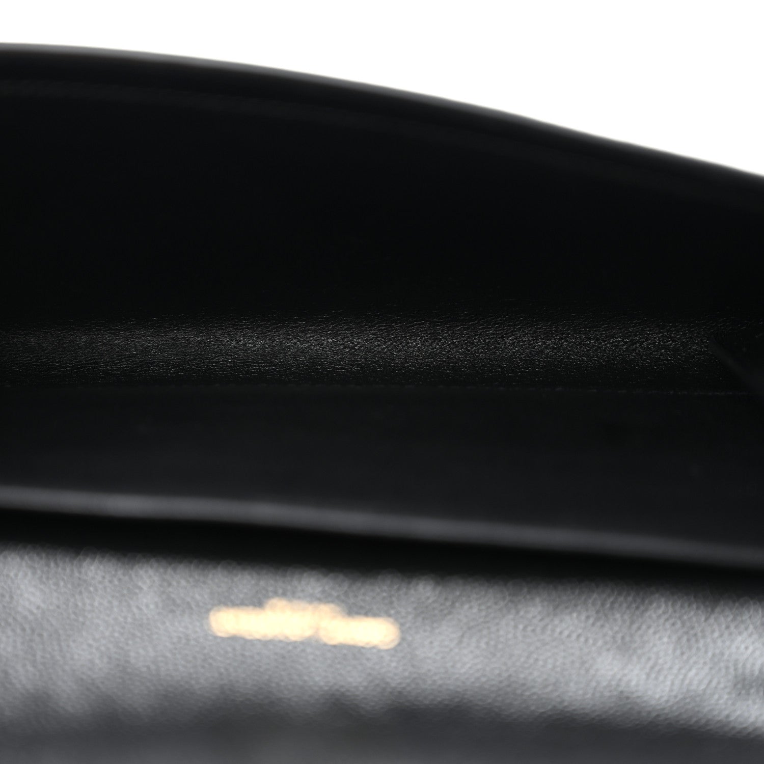 Saint Laurent Grain de Poudre Uptown Chain Wallet Black 5 of 11