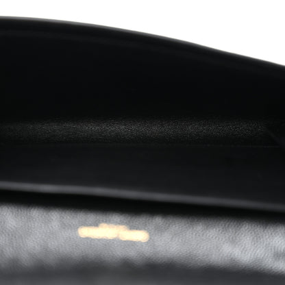 Saint Laurent Grain de Poudre Uptown Chain Wallet Black 5 of 11