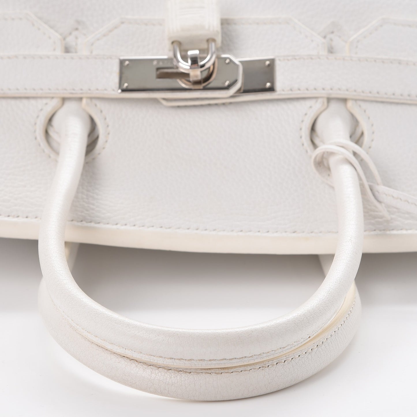 Taurillon Clemence Birkin 35 White