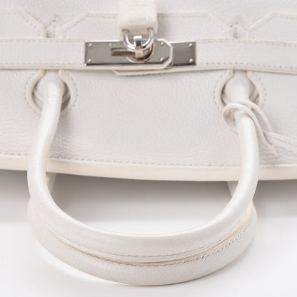 Hermes Taurillon Clemence Birkin 35 White 32 of 44