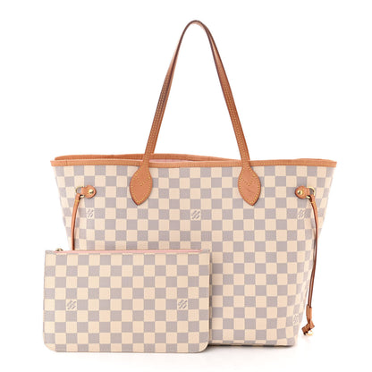 Louis Vuitton Damier Azur Neo Neverfull MM Rose Ballerine 3 of 10