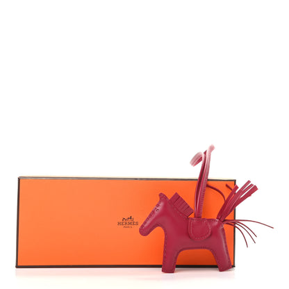 Hermes Milo Lambskin Grigri Rodeo Horse Bag Charm PM Rubis 5 of 5