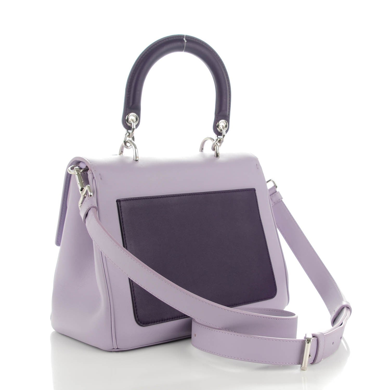 Christian Dior Smooth Calfskin Bi-Color Small Be Dior Flap Lilac Purple 3 of 7
