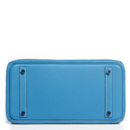 Hermes Togo Birkin 30 Blue Jean 9 of 29