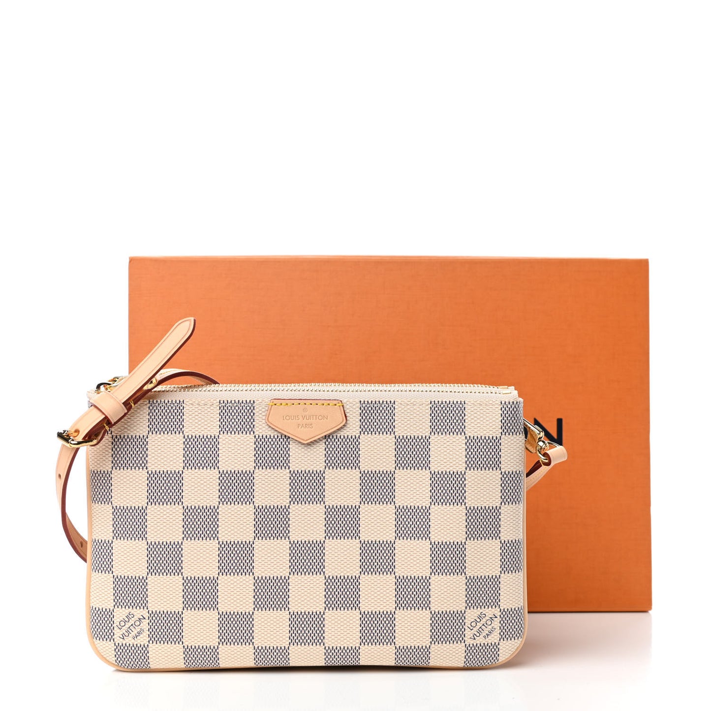 Damier Azur Double Zip Pochette