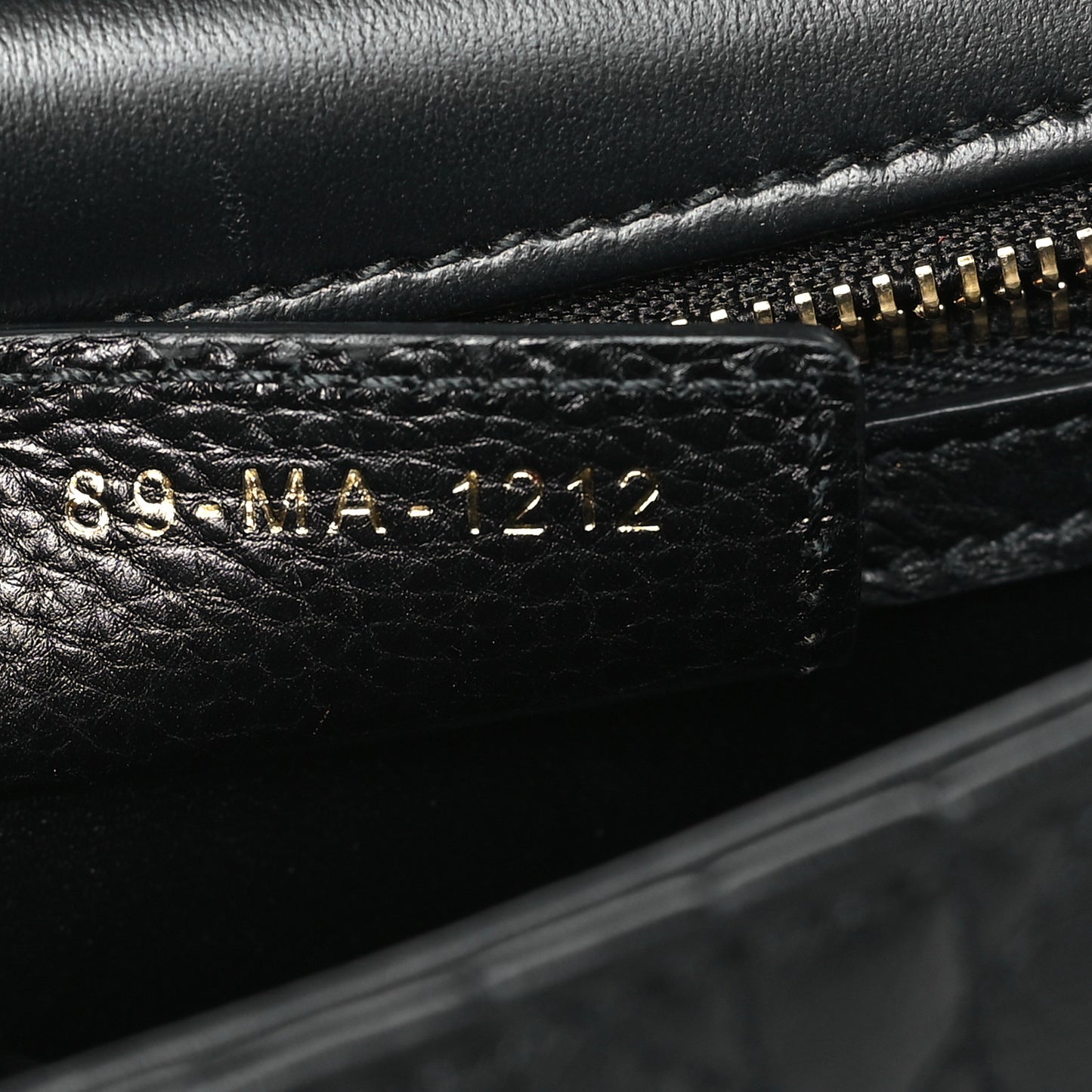 Calfskin Cannage Medium Caro Bag Black
