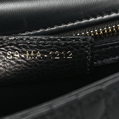 Christian Dior Calfskin Cannage Medium Caro Bag Black 7 of 9