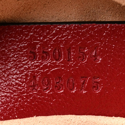 Gucci Glazed Calfskin Matelasse Heart Mini GG Marmont Round Shoulder Bag Romantic Cerise 7 of 10