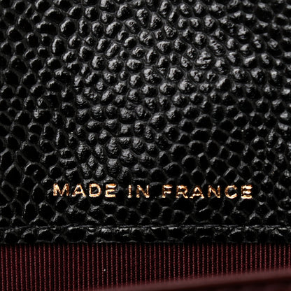 Chanel Caviar Quilted Large Gusset Flap Wallet Black 7 of 8