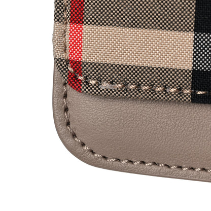 Burberry Calfskin Vintage Check Hayes Crossbody Beige 12 of 15