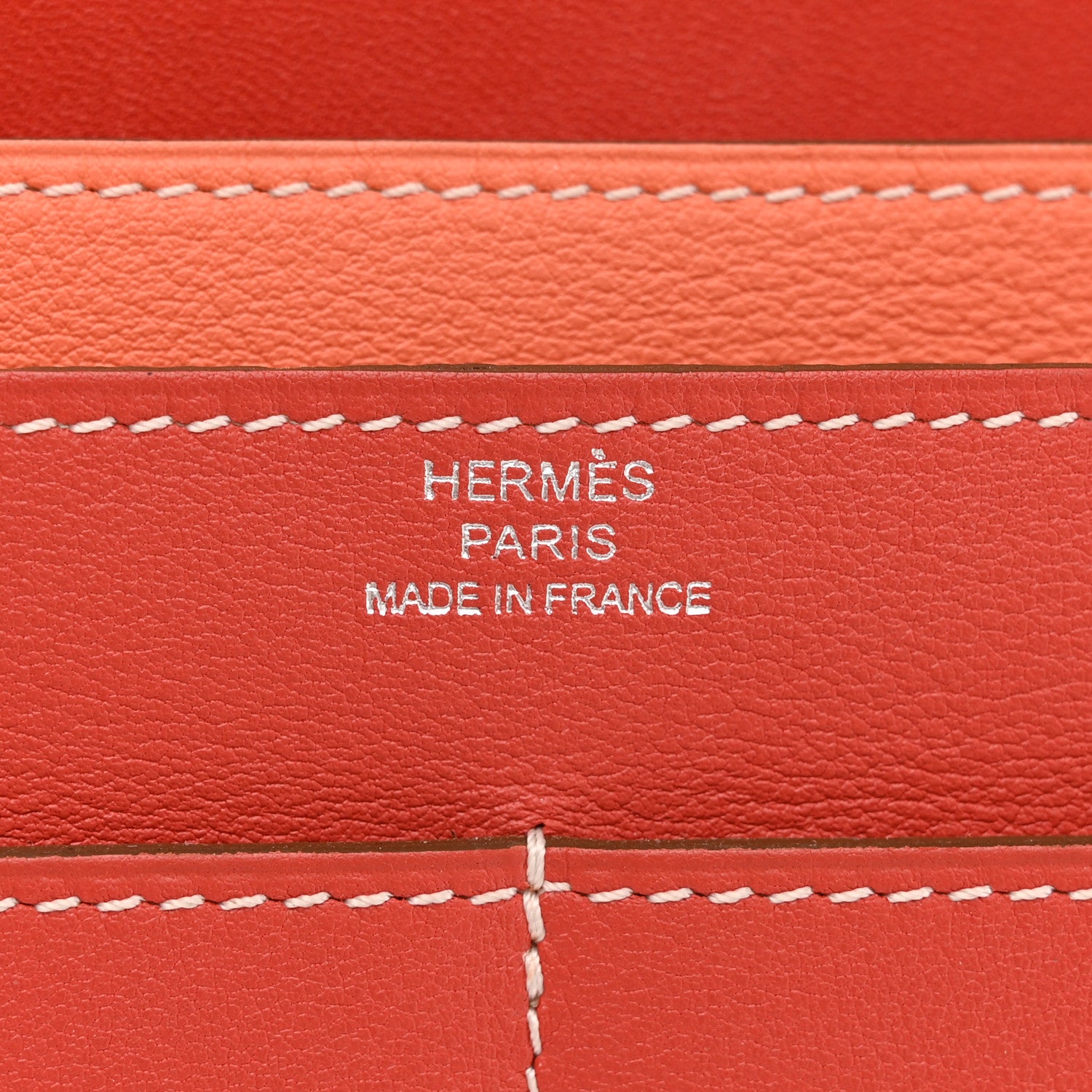 Hermes Swift Dogon Duo Wallet Sanguine Crevette 7 of 10