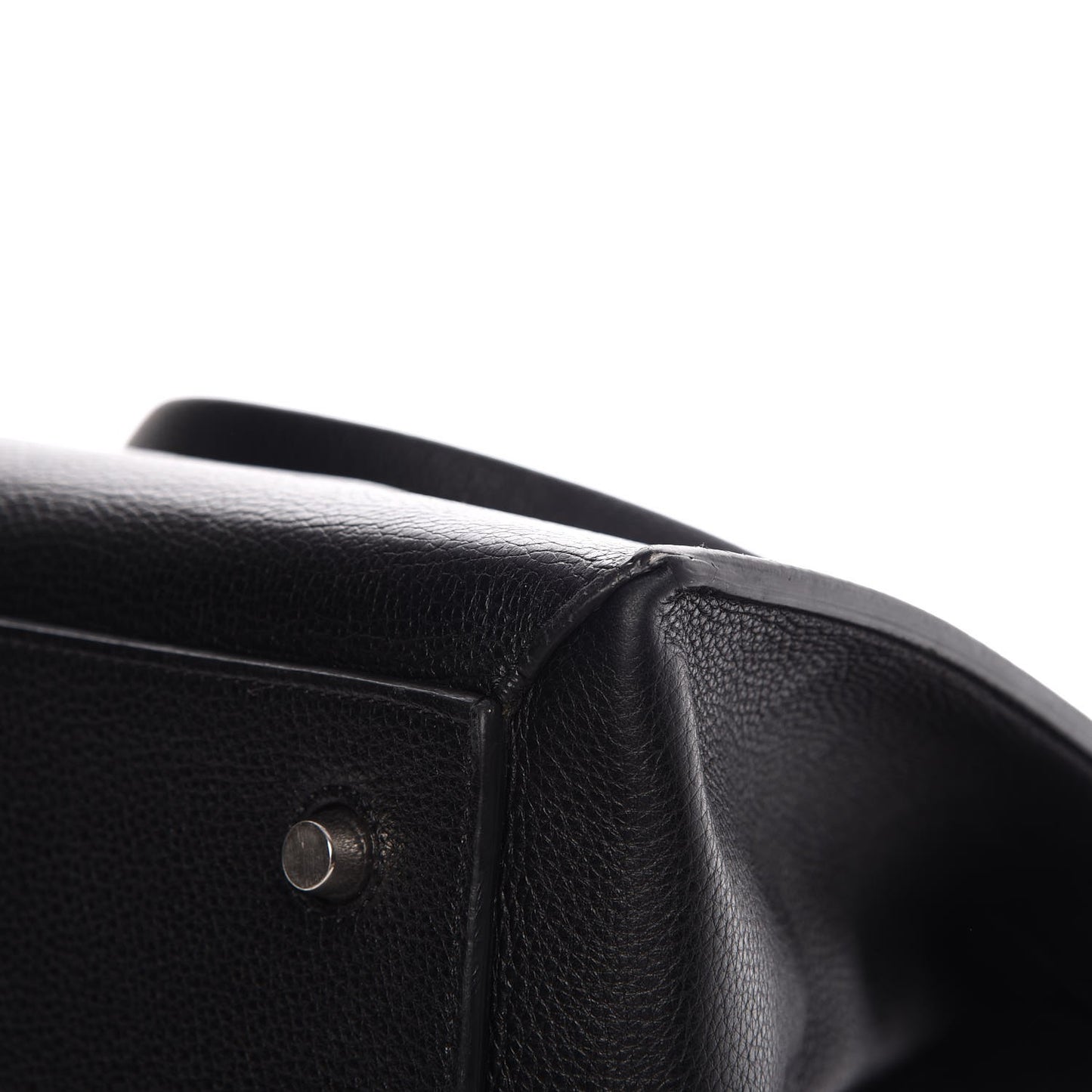 Supple Calfskin Medium Edge Shoulder Bag Black