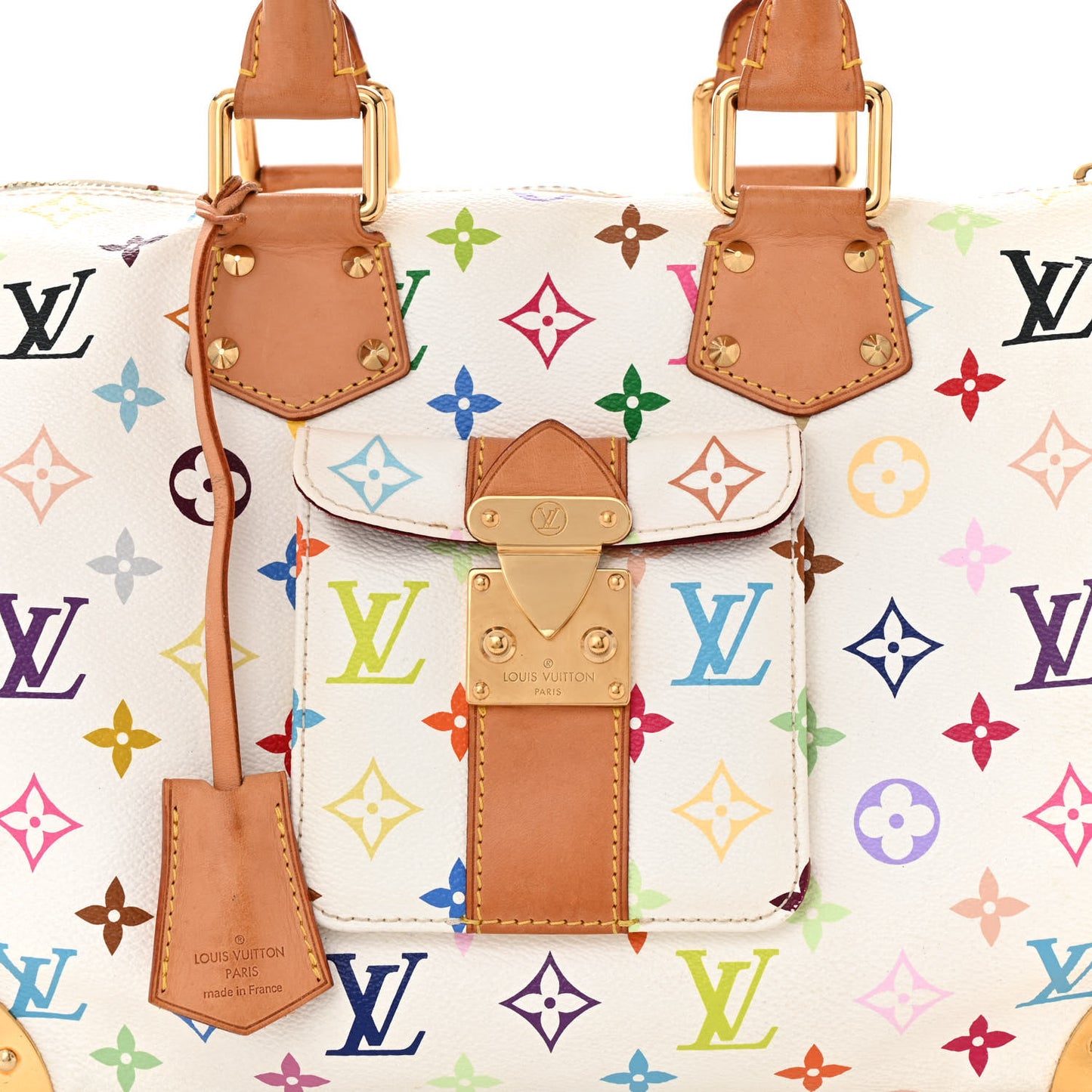 Monogram Multicolor Speedy 30 White
