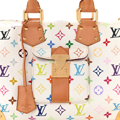 Louis Vuitton Monogram Multicolor Speedy 30 White 7 of 9
