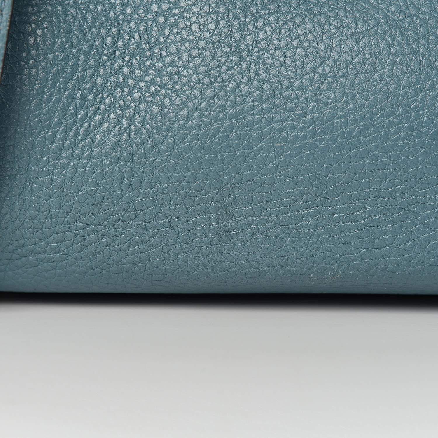 Gucci Pebbled Calfskin Medium Bamboo Shopper Tote Light Blue 22 of 22