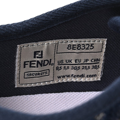 Fendi Fabric Jacquard FF Womens Domino Low Top Sneakers 38.5 Tobacco 9 of 10
