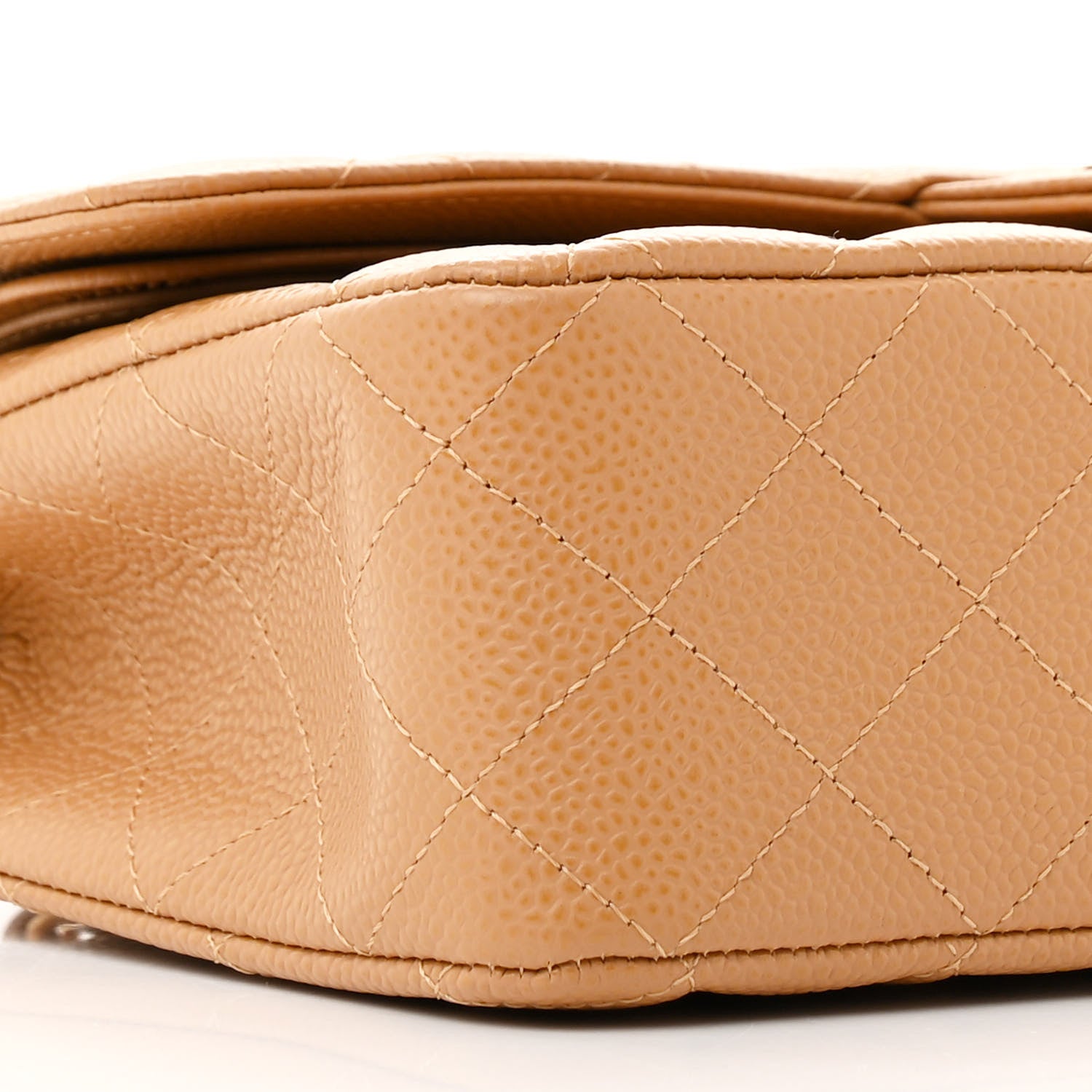 Chanel Caviar Quilted Medium Double Flap Beige 9 of 14