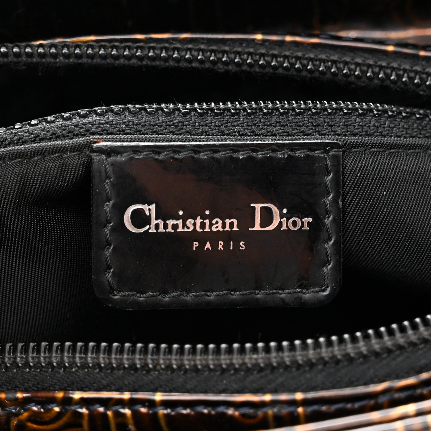 Christian Dior Patent Ultimate Medium Lady Dior Brown 6 of 10