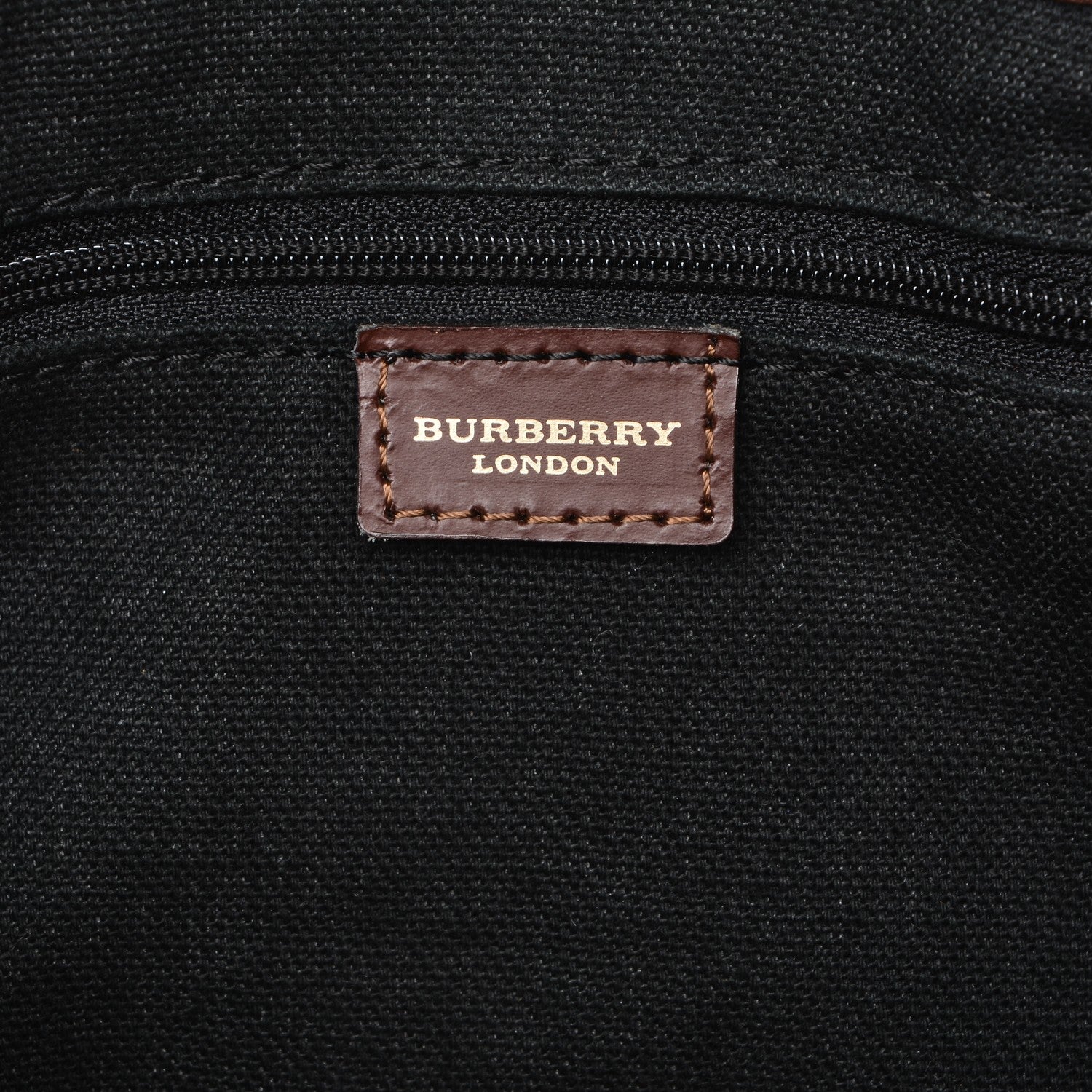 Burberry Haymarket Check Buckle Satchel 6 of 7