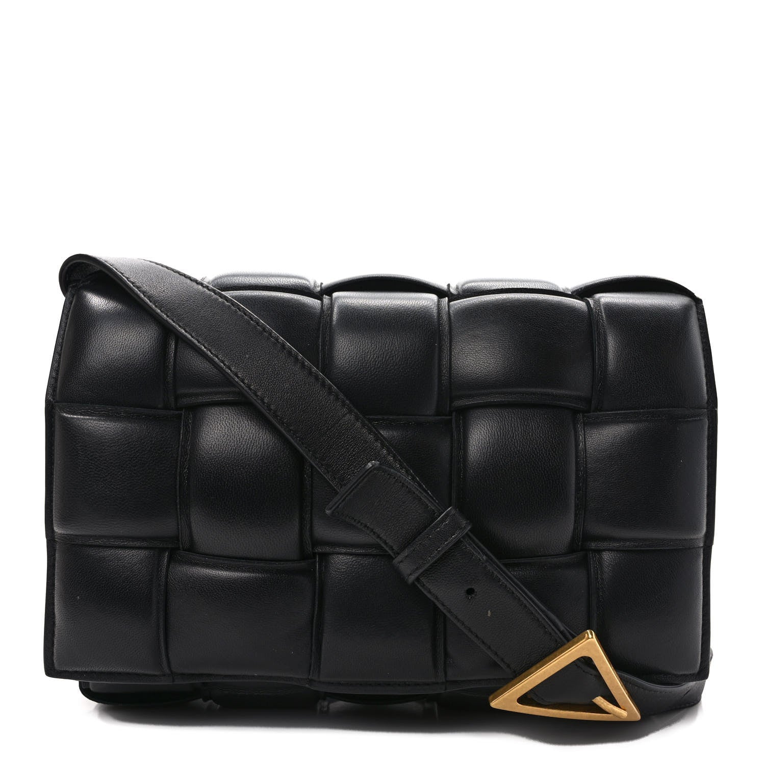 Bottega Veneta Nappa Maxi Intreccio Padded Cassette Crossbody Bag Black 1 of 8