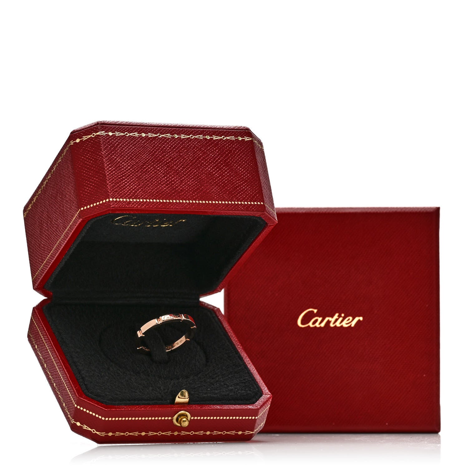 Cartier 18K Pink Gold 2.5mm Maillon Panthere Wedding Band Ring 60 9.25 5 of 5