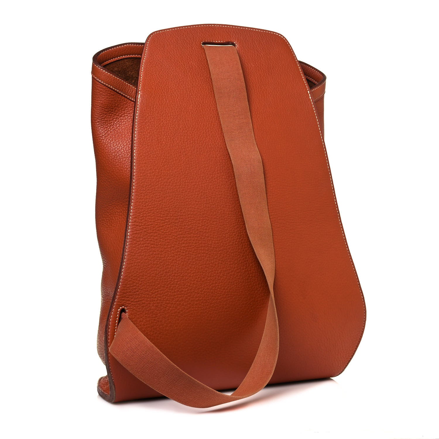 Hermes Taurillon Clemence Sherpa Backpack Gold 2 of 19