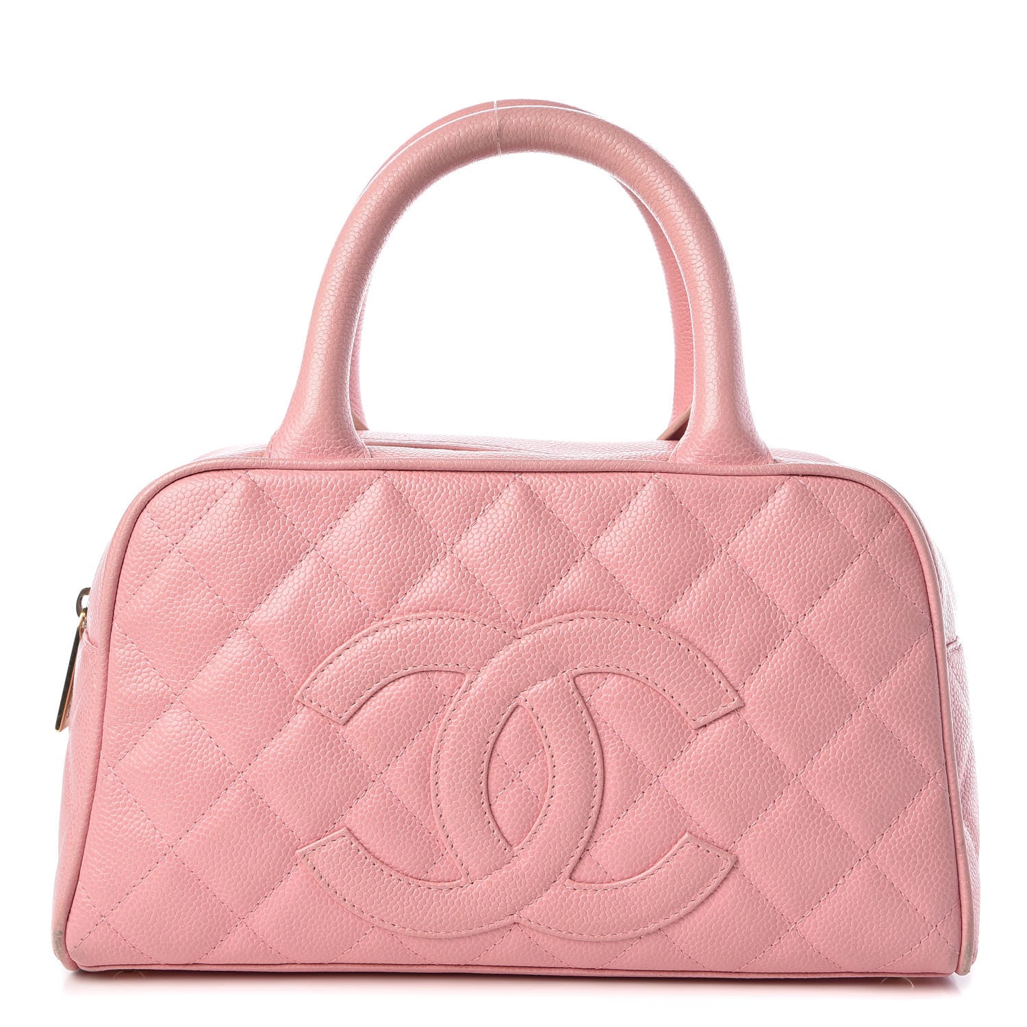 Chanel Caviar Quilted Small Bowler Pink 1 of 20
