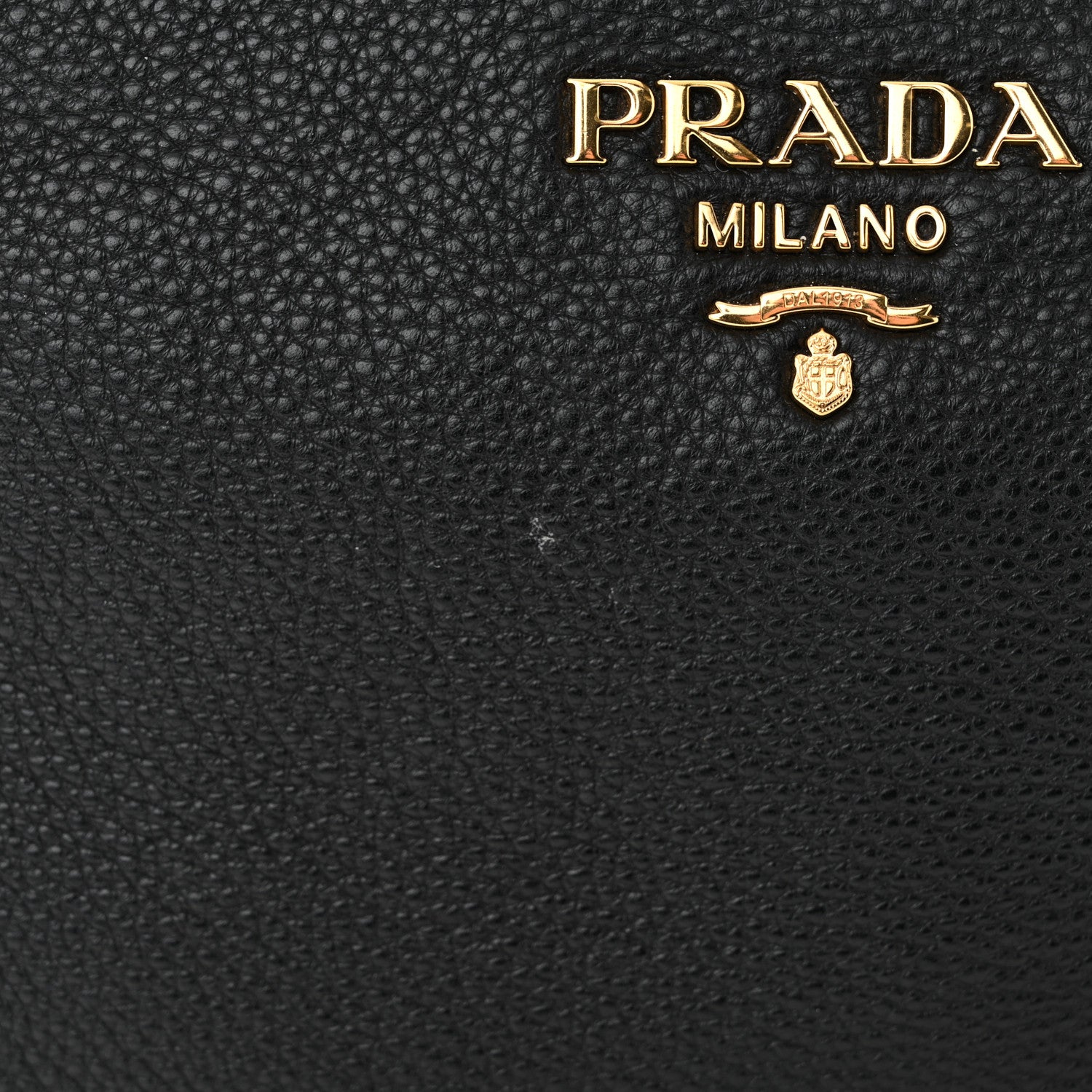 Prada Vitello Daino Zippered Shoulder Bag Black 12 of 13