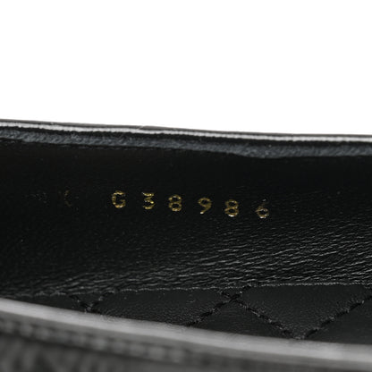 Chanel Patent Calfskin Cap Toe Ankle Chain Ballerina Flats 38 Black 8 of 9