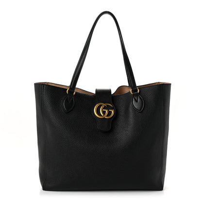 Gucci Grained Calfskin Small Dahlia Tote Black 1 of 11