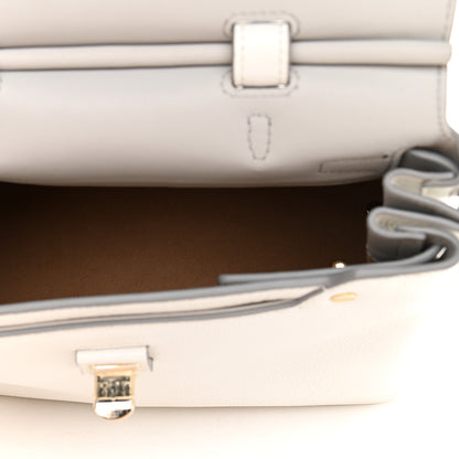 MCM Grained Calfskin Medium Milla Convertible Backpack White Flake 5 of 14