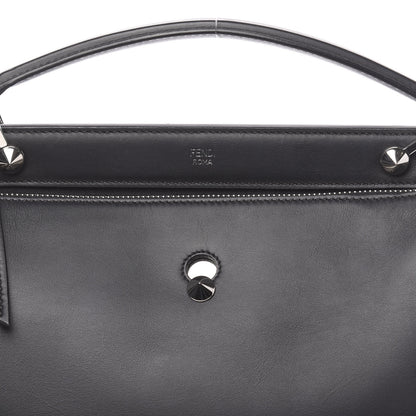 Fendi Vitello Baltico Dolce DotCom Satchel Black 8 of 10
