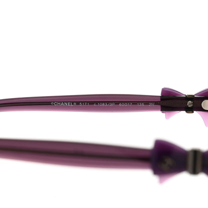 Chanel Acetate CC Bow Sunglasses 5171 Purple 5 of 8