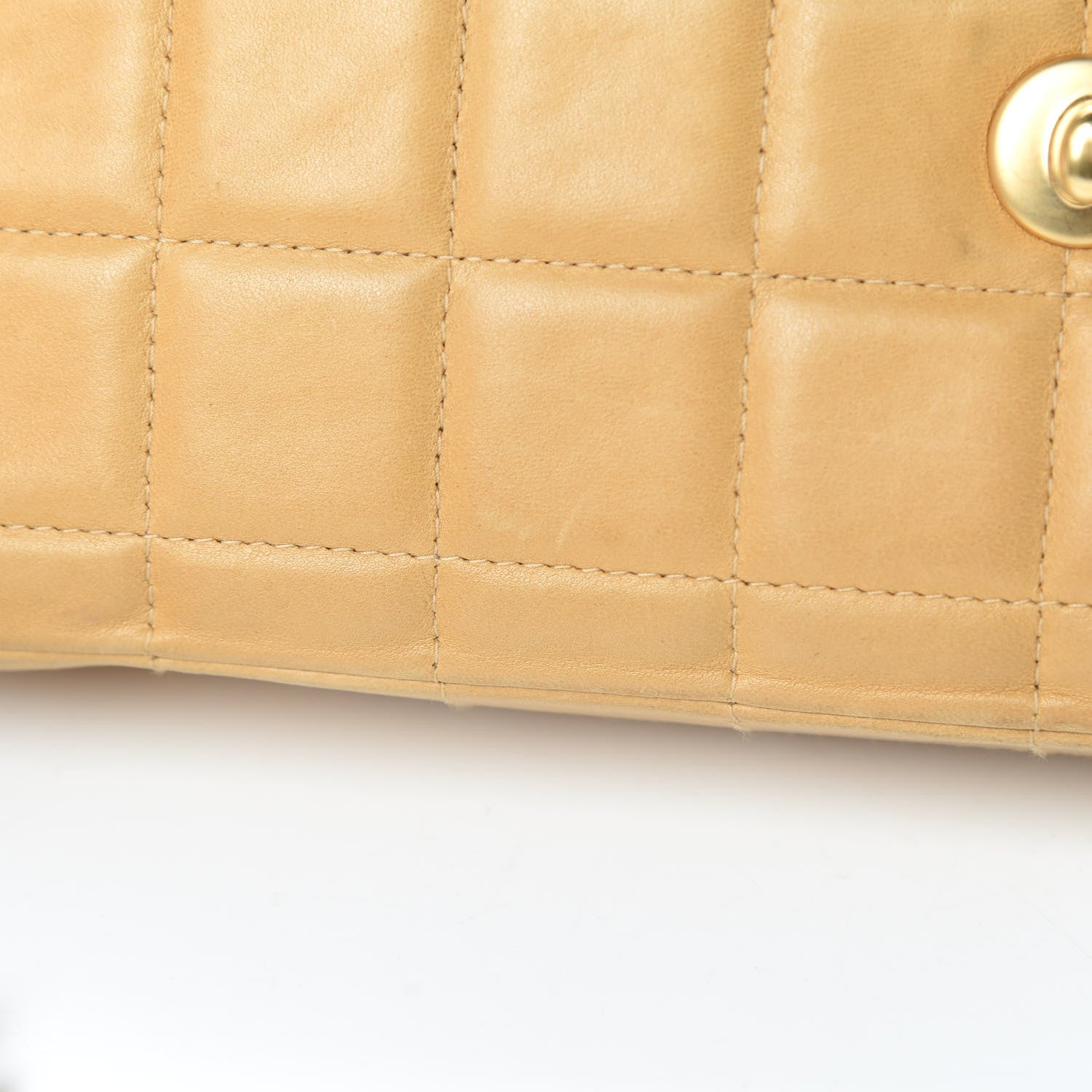 Chanel Lambskin East West Chocolate Bar Flap Beige 16 of 23