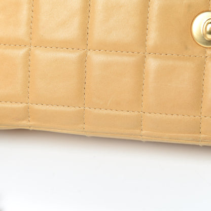 Chanel Lambskin East West Chocolate Bar Flap Beige 16 of 23