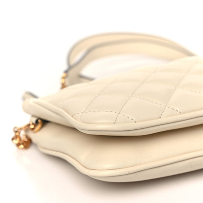 Versace Nappa Quilted La Medusa Shoulder Bag Off White 7 of 8