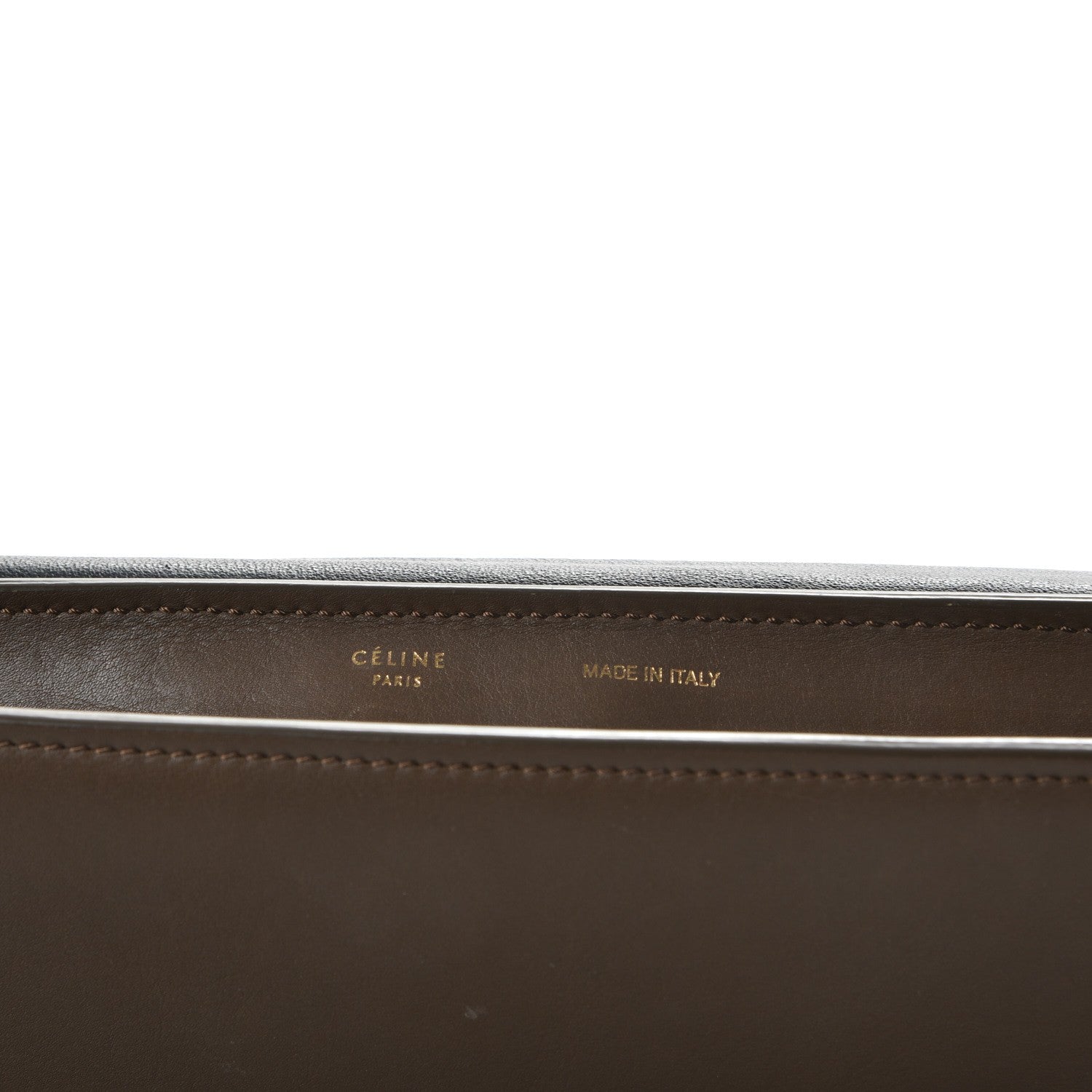 Celine Calfskin Suede Tri-color Large Trapeze Olive 6 of 22