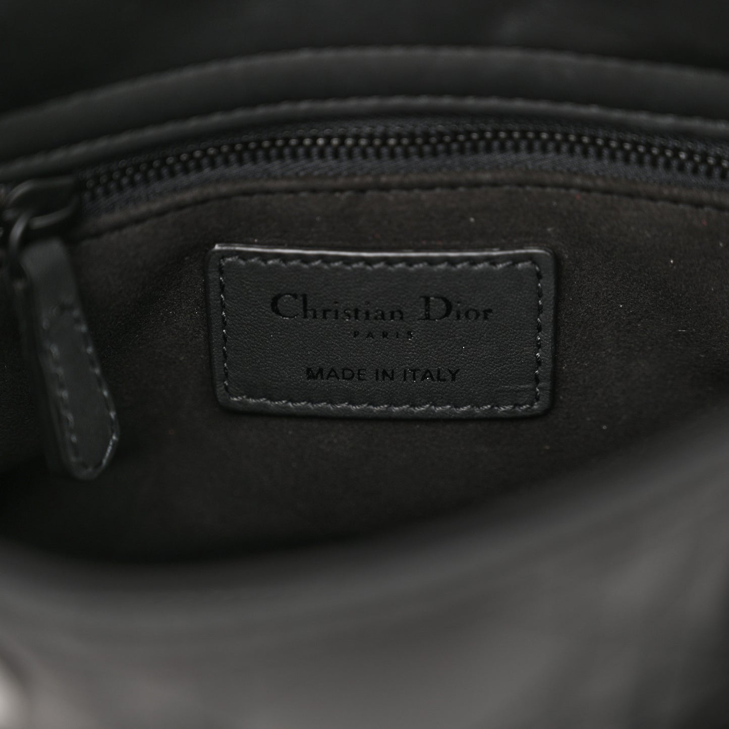 Ultra Matte Calfskin Cannage Mini Lady Dior Black