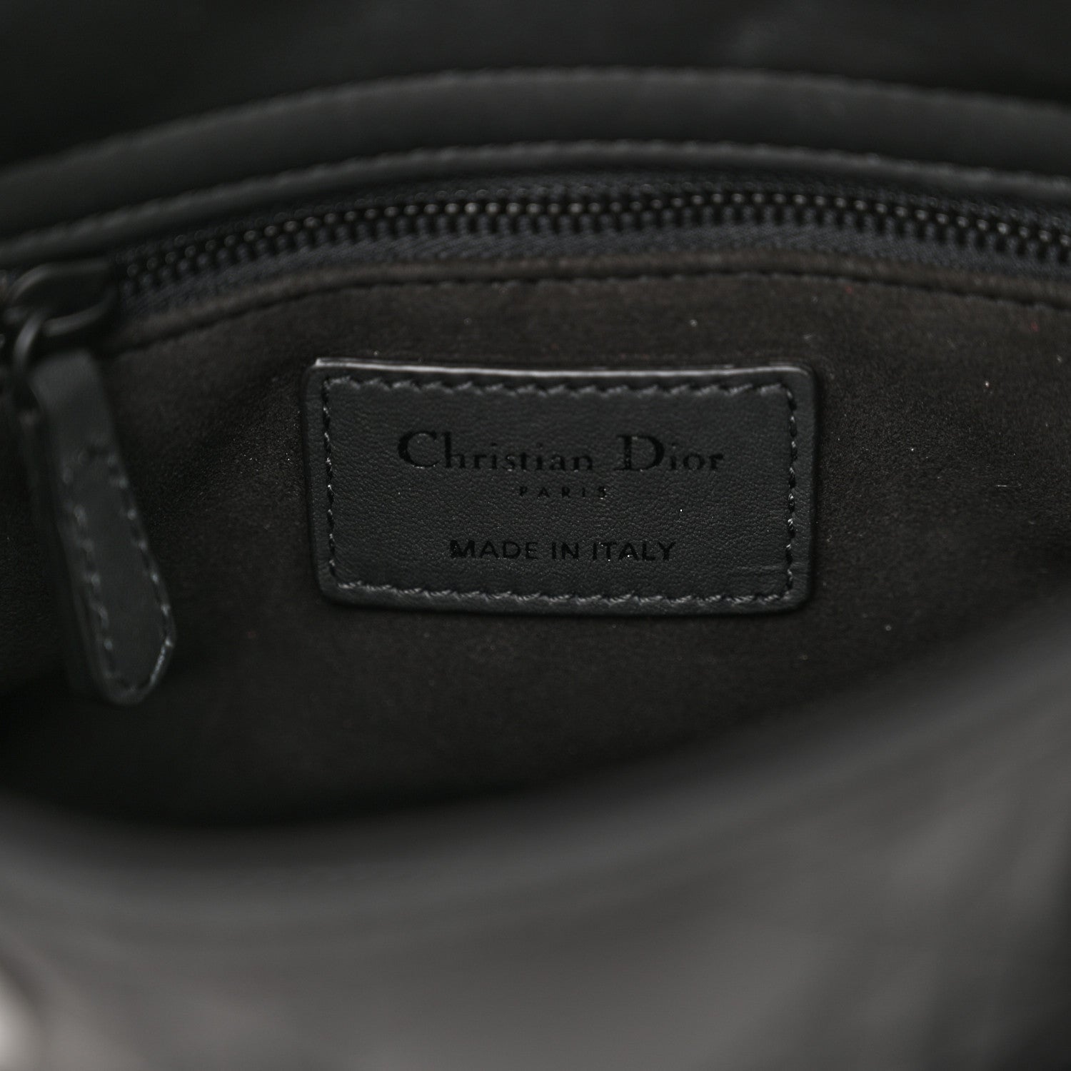 Christian Dior Ultra Matte Calfskin Cannage Mini Lady Dior Black 6 of 13
