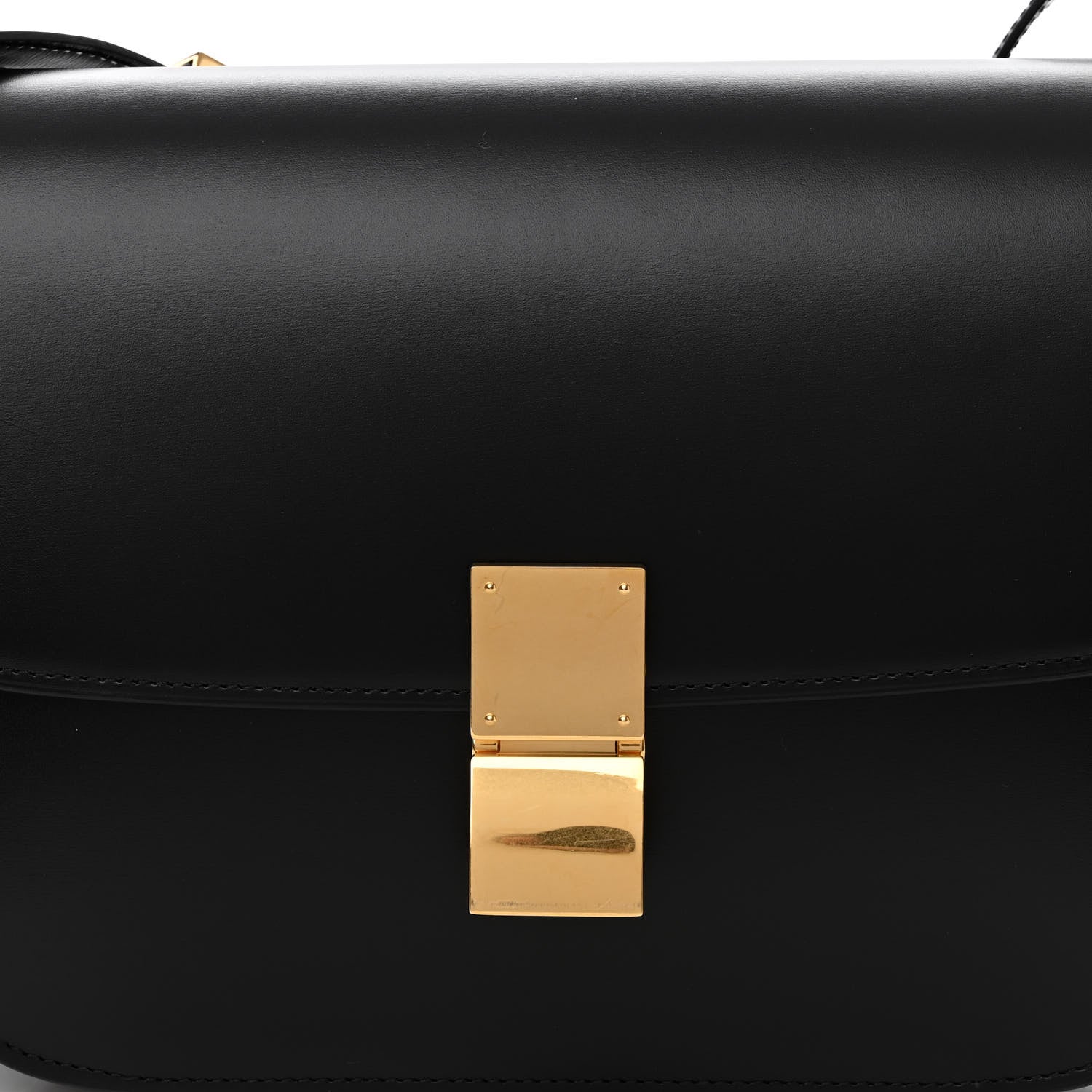 Celine Box Calfskin Medium Classic Box Flap Bag Black 8 of 11