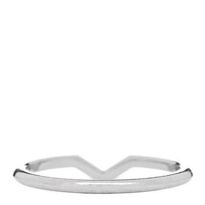 Tiffany Platinum V Band Ring 56 7.5 3 of 4