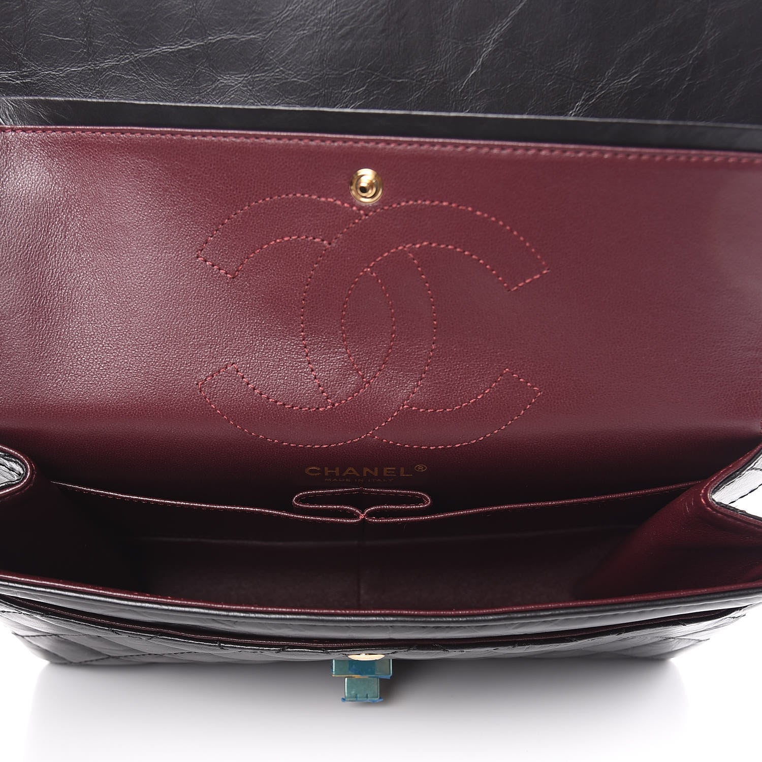 Chanel Aged Calfskin Quilted 2.55 Reissue 226 Flap Black 5 of 7