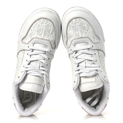 Christian Dior Calfskin Oblique Laser Perforated Dior One Low Sneakers 39 White Nude 2 of 14