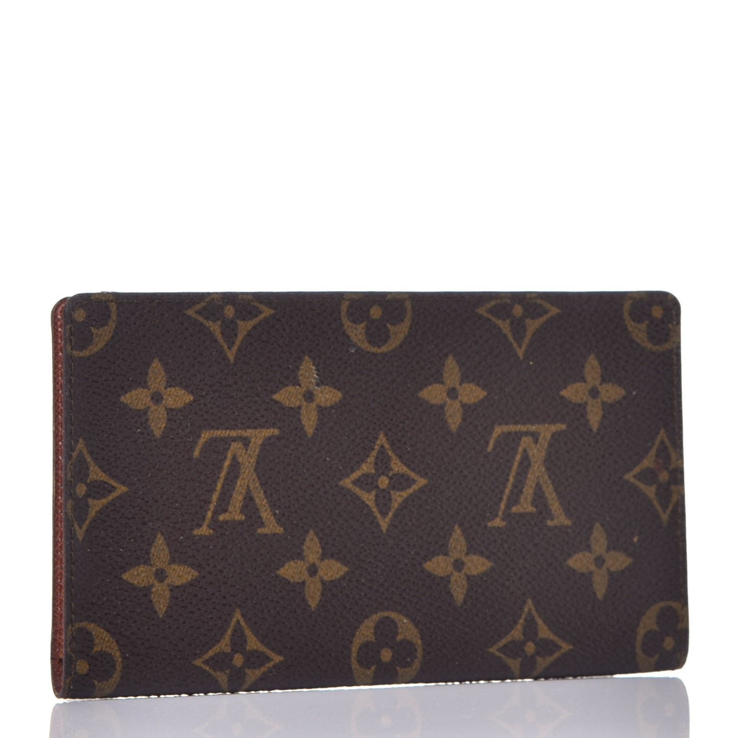 Monogram Checkbook Holder Wallet Cover