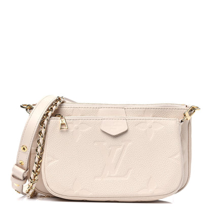Louis Vuitton Empreinte Monogram Giant Multi Pochette Accessories Cream 1 of 4