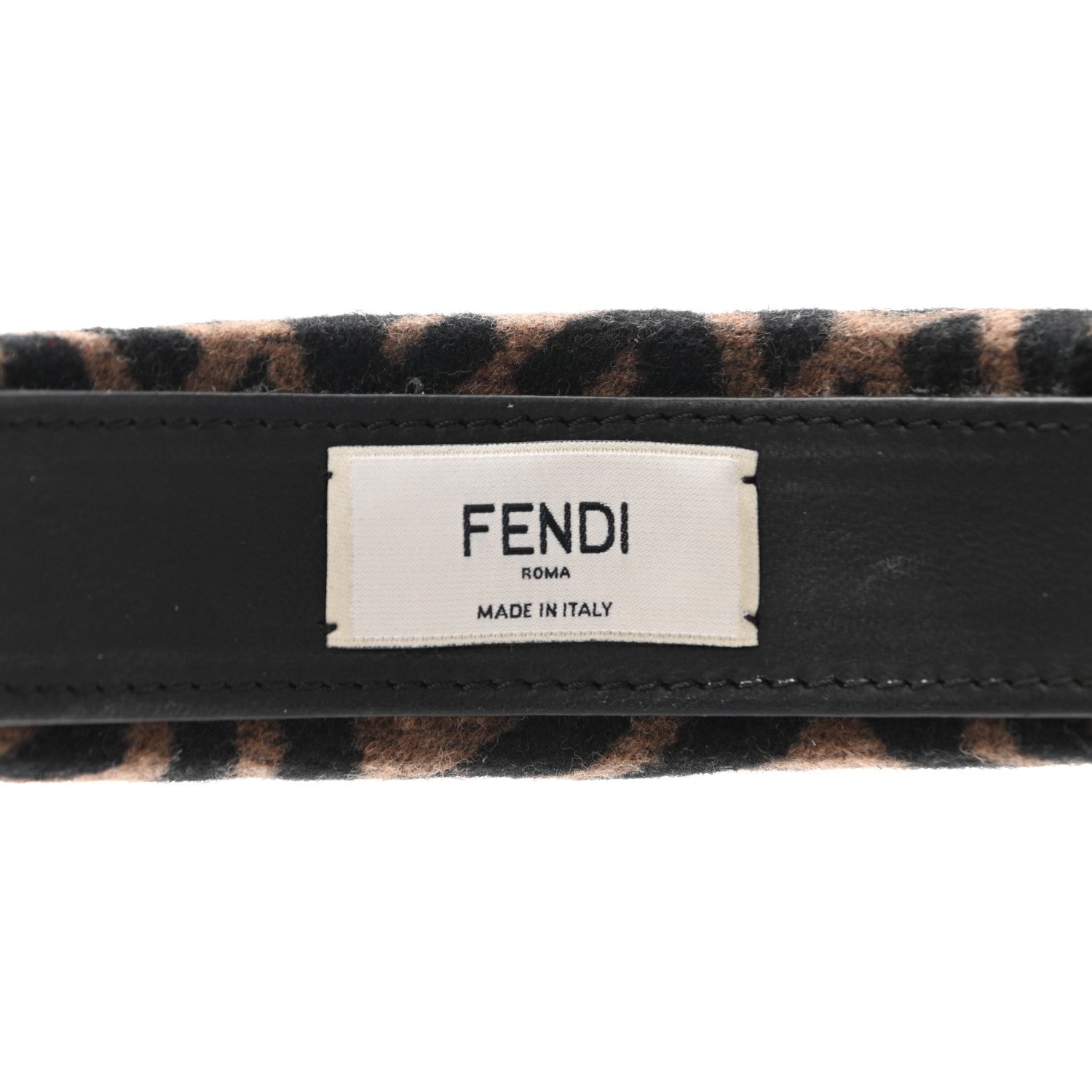 Fendi Wool Cashmere FF Logo Headband Tobacco 12 of 14