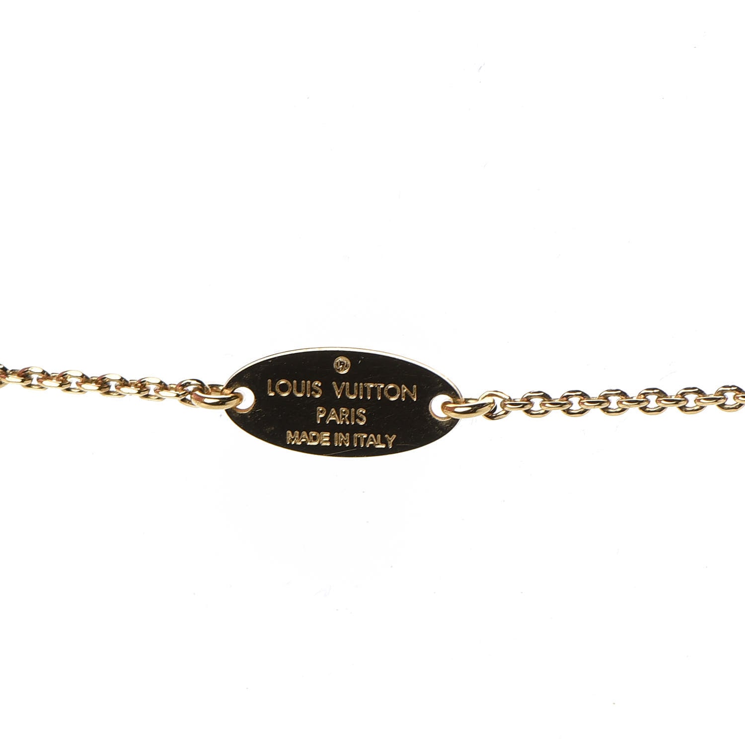 Louis Vuitton LV And Me Letter V Necklace Gold 7 of 7