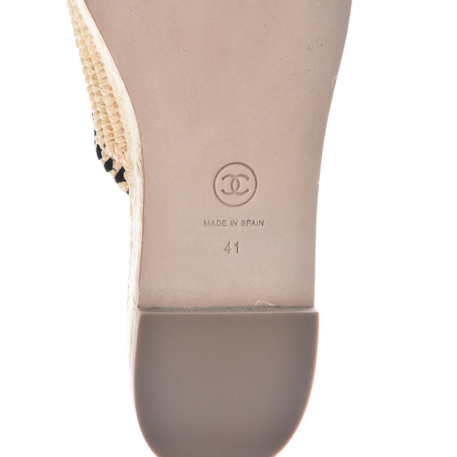 Chanel Suede Grosgrain CC Espadrilles 41 Black 7 of 8