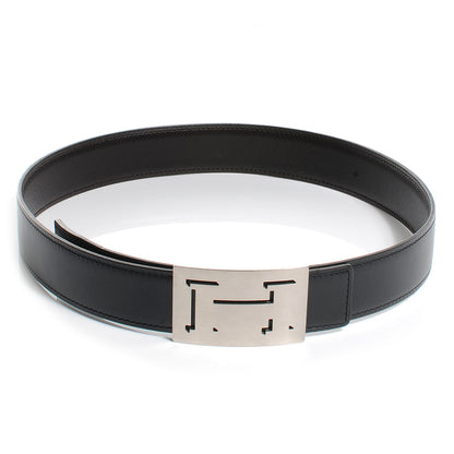 Hermes Box Togo Reversible Lucky 32mm H Belt Noir 70 1 of 6